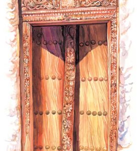 Omani Carved Door